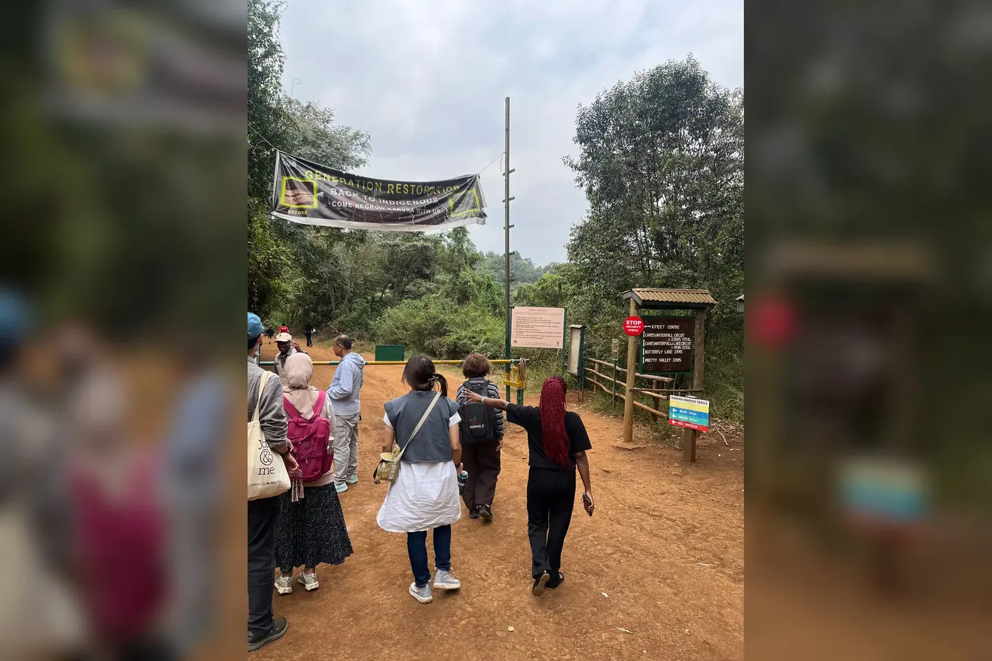 Commons identifies a Karura Forest entrance; the exact gate and current services require Friends of Karura/KFS confirmation.
