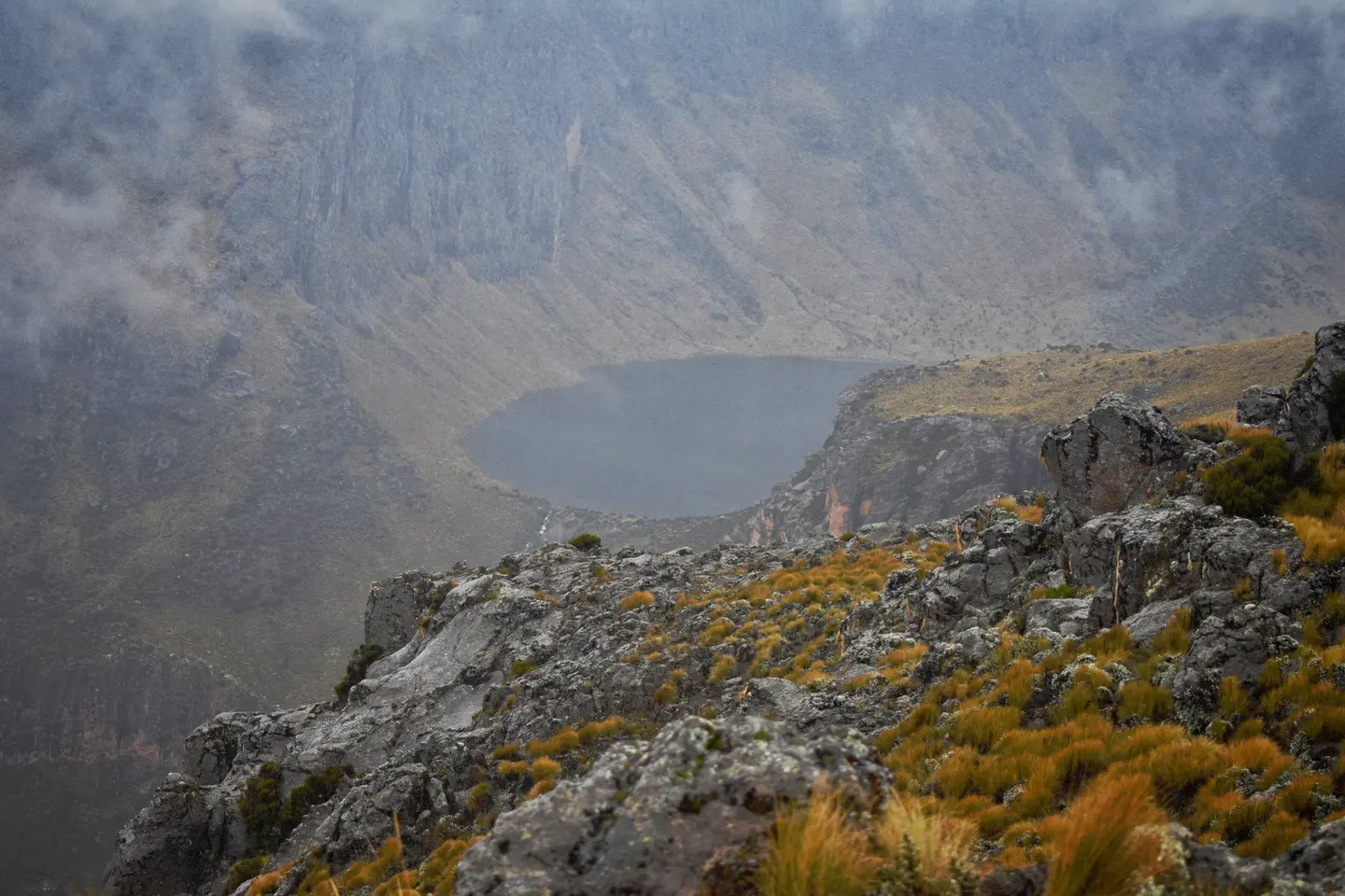 Commons identifies Lake Michaelson on Mount Kenya; it is a Chogoria-route landmark, not a turn instruction or proof of current visibility.